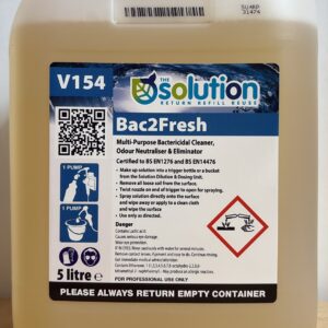 The Solution Bac2Fresh V154 Muti Purpose Bactericidal Cleaner and Odour Neutraliser 5 litre